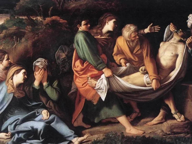 1585-Sisto Badalocchio - Deposizione di Cristo nel sepolcro